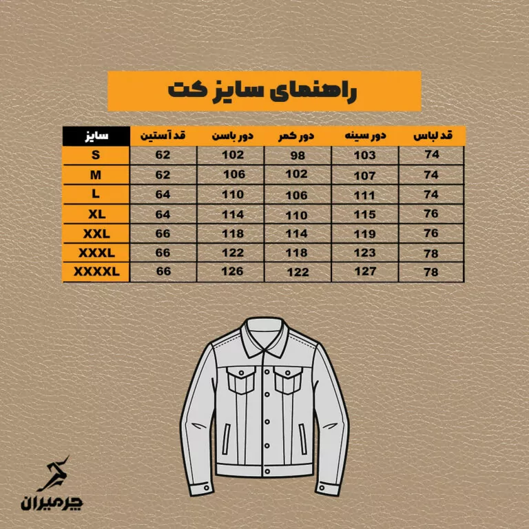 کت چرم مردانه چرمیران مدل FC1026